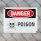 Signmission Poison Danger Sign, Plastic, 10in W x 7in L, 2PK OS-2PACK-DS-P-710-L-2039 - alternate 8